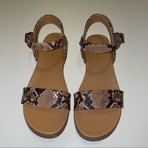 Express Snake Print Sandal